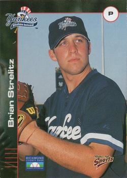 2001 Multi-Ad Staten Island Yankees #32 Brian Strelitz Front