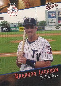 2001 Multi-Ad Tampa Yankees #13 Brandon Jackson Front