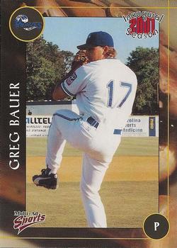 2001 Multi-Ad Wilmington Waves #3 Greg Bauer Front