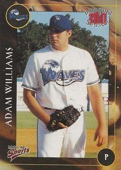 2001 Multi-Ad Wilmington Waves #26 Adam Williams Front