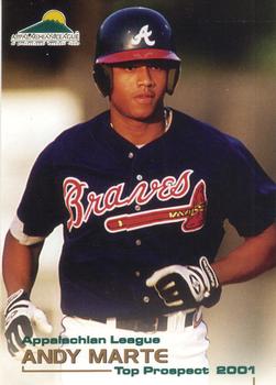 2001 Grandstand Appalachian League Top Prospects #NNO Andy Marte Front