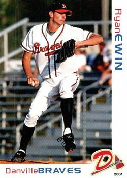 2001 Grandstand Danville Braves #NNO Ryan Ewin Front