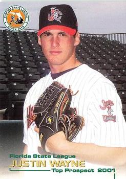 2001 Grandstand Florida State League Top Prospects #NNO Justin Wayne Front