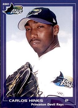 2001 Grandstand Princeton Devil Rays #NNO Carlos Hines Front