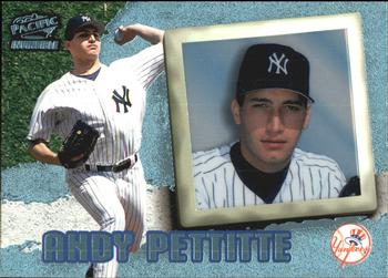 1998 Pacific Invincible - Platinum Blue #54 Andy Pettitte Front