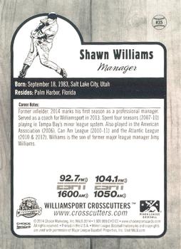 2014 Choice Williamsport Crosscutters #35 Shawn Williams Back