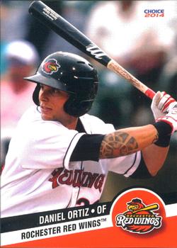 2014 Choice Rochester Red Wings #18 Daniel Ortiz Front