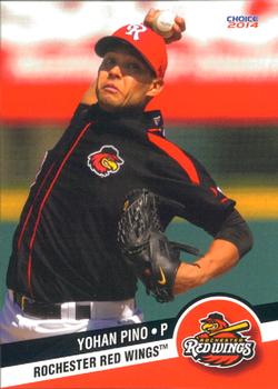 2014 Choice Rochester Red Wings #19 Yohan Pino Front