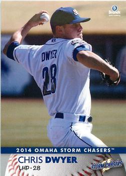 2014 Brandt Omaha Storm Chasers #8 Chris Dwyer Front