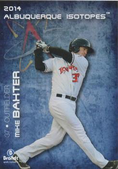 2014 Brandt Albuquerque Isotopes #7 Mike Baxter Front