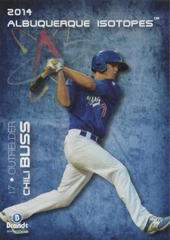 2014 Brandt Albuquerque Isotopes #8 Chili Buss Front