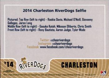 2014 Grandstand Charleston RiverDogs #NNO Charleston RiverDogs Selfie Back
