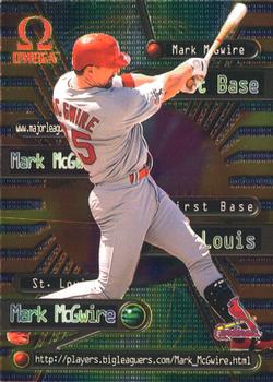 1998 Pacific Omega - Online Inserts #34 Mark McGwire Front