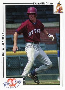 2000 Warning Track Evansville Otters #16 Chad Goff Front