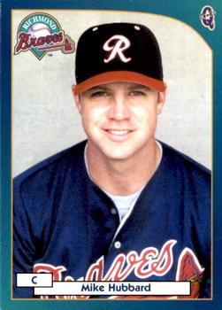 2000 Blueline Q-Cards Richmond Braves #22 Mike Hubbard Front