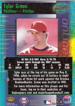 1998 Pacific Online - Red #561 Tyler Green Back
