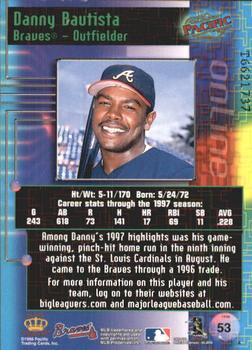 1998 Pacific Online - Web Cards #53 Danny Bautista Back