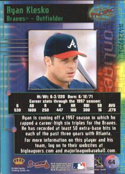 1998 Pacific Online - Web Cards #64 Ryan Klesko Back