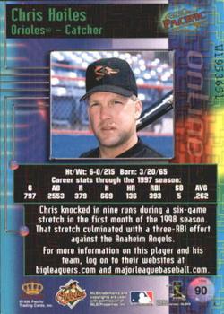 1998 Pacific Online - Web Cards #90 Chris Hoiles Back