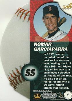 1998 Pacific Aurora - Hardball Cel-Fusions #5 Nomar Garciaparra Back