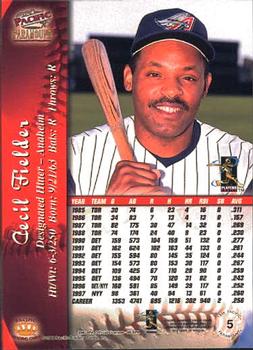 1998 Pacific Paramount #5 Cecil Fielder Back