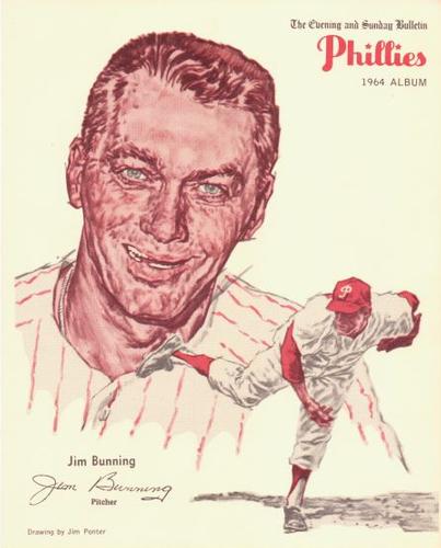 1964 Philadelphia Bulletin Philadelphia Phillies Album (Premium Version) #NNO Jim Bunning Front
