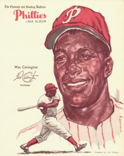 1964 Philadelphia Bulletin Philadelphia Phillies Album (Premium Version) #NNO Wes Covington Front