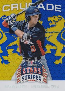 2015 Panini USA Baseball Stars & Stripes - Crusade Blue #45 Jack Flaherty Front