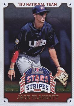 2015 Panini USA Baseball Stars & Stripes - Longevity #45 Jack Flaherty Front