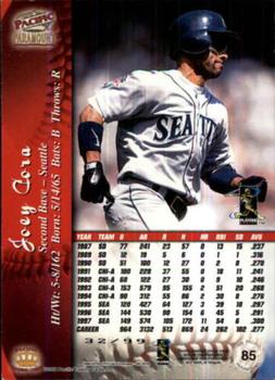 1998 Pacific Paramount - Holographic Silver #85 Joey Cora Back