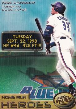 1998 Pacific Home Run Heroes #6 Jose Canseco Front