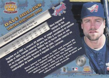 1998 Pacific - Red Threatt #10 Dave Hollins Back