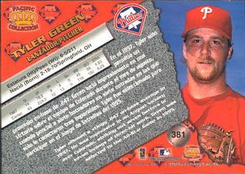 1998 Pacific - Silver #381 Tyler Green Back