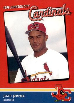 1999 Johnson City Cardinals #NNO Juan Perez Front