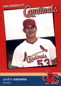 1999 Johnson City Cardinals #NNO Pedro Zazueta Front