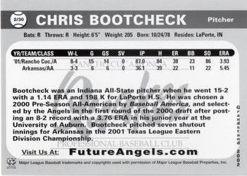 2001 Grandstand Future Angels #NNO Chris Bootcheck Back