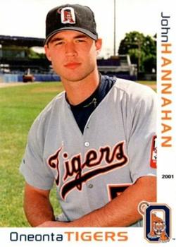 2001 Grandstand Oneonta Tigers #NNO John Hannahan Front