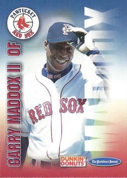2001 Dunkin' Donuts Pawtucket Red Sox #NNO Garry Maddox Jr. Front