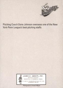2002 Auburn Doubledays #NNO Pitching Staff Back