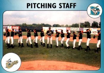 2002 Auburn Doubledays #NNO Pitching Staff Front