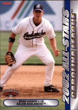 2002 Choice California-Carolina League All-Stars #03 Brad Hawpe Front