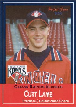 2002 Perfect Game Cedar Rapids Kernels #12 Curt Lamb Front