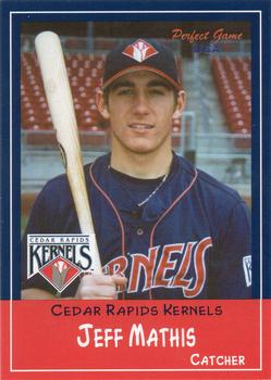 2002 Perfect Game Cedar Rapids Kernels #13 Jeff Mathis Front