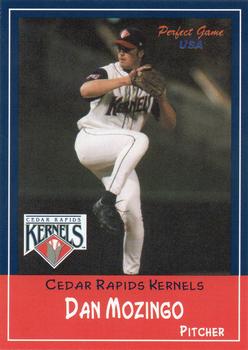 2002 Perfect Game Cedar Rapids Kernels #16 Dan Mozingo Front