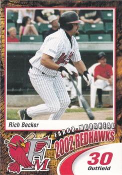 2002 Fargo-Moorhead RedHawks #NNO Rich Becker Front