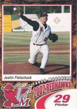 2002 Fargo-Moorhead RedHawks #NNO Justin Fletschock Front