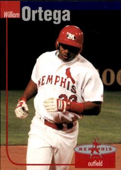 2002 Post Memphis Redbirds #9 William Ortega Front
