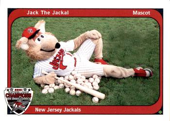 2002 Warning Track New Jersey Jackals #1 Jack the Jackal Front