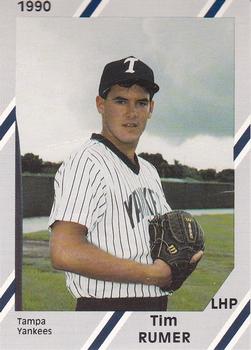 1990 Diamond Cards Tampa Yankees #18 Tim Rumer Front