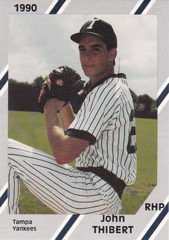1990 Diamond Cards Tampa Yankees #26 John Thibert Front